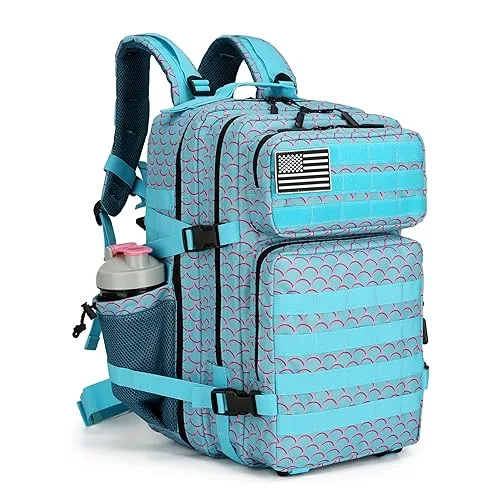 45L Military Tactical Backpack Hiking Backpacks Tactical Gear Camo Back Pack Army Molle Bag Rucksack Fitness Daypack
