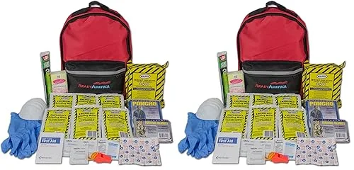 70180 72 Hour Emergency Kit, 1-Person, 3-Day Backpack, Includes First Aid Kit, Survival Blanket, Emergency Food Portable