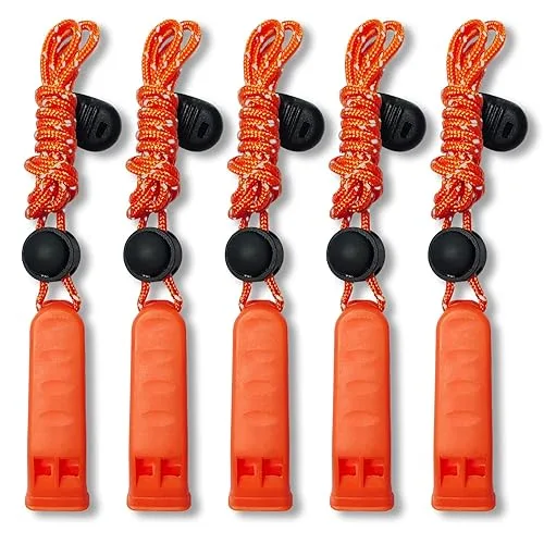Amzonly Emergency Whistle, 120db Safety Whistle Survival Shrill Loud for Camping Hiking Hunting Boating Fishing Life Ves