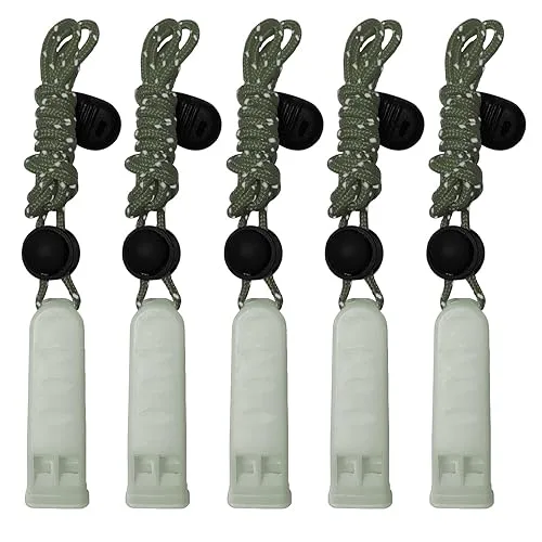 Amzonly Emergency Whistle, 120db Safety Whistle Survival Shrill Loud for Camping Hiking Hunting Boating Fishing Life Ves