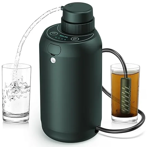 BKLES Camping Water Filter – Water Filtration System Survival with 0.01 Micron, 6-Stage Portable Water Filter, Electric 