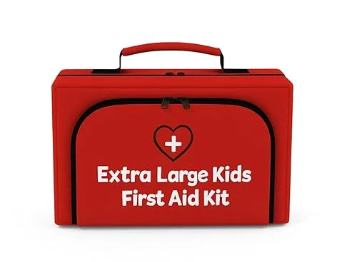 Family First Aid & CPR Kit - Emergency Medical Kit for the Entire Family, Child, Kids, and Youth. Perfect for Camping, T