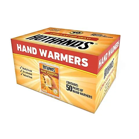 Hand Warmer Bulk 50 pk. Box (50 Pairs)