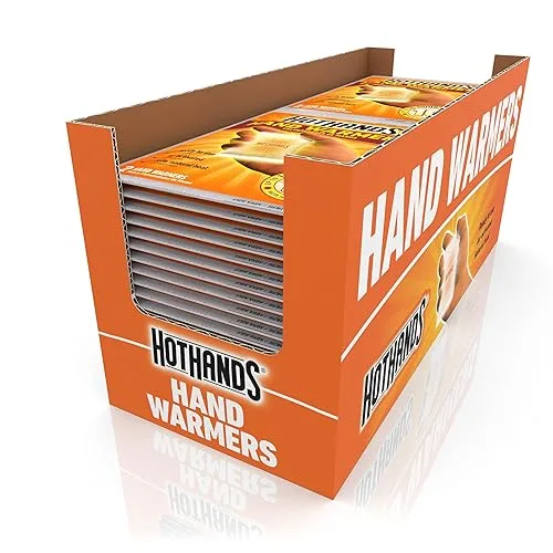 Hand Warmers - Long Lasting Safe Natural Odorless Air Activated Warmers - Up to 10 Hours of Heat - 40 Pair