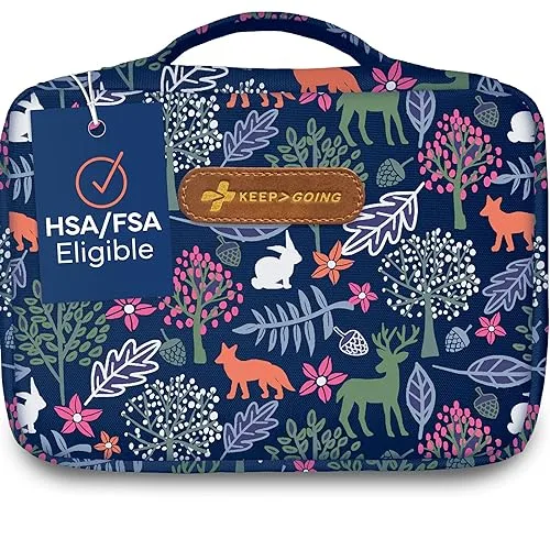 KeepGoing Large Home First Aid Kit for Kids – 270 Pc. for Car, Home, Dorm, & Boat with Latex-Free Bandages – 10 x 7 x 3.
