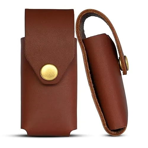 Leather Multitool Sheath Compatible with Leatherman Wave and Wave Plus, Ultra Durable Full Grain Leather Tool Holder, Mu