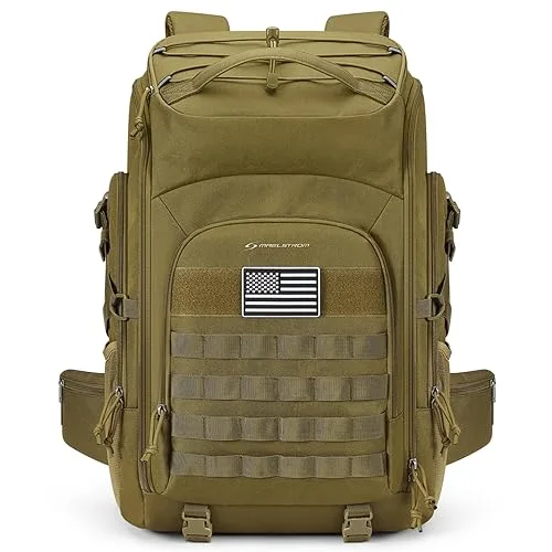 Maelstrom Tactical Backpack for Men, Water Resistant 40L Military Backpack, for Hiking, Camping, Gym with Molle System (